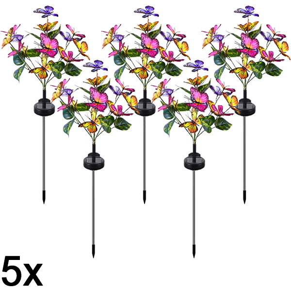 5x Dritat diellore në formë fluture për jashtë | FLUTIX