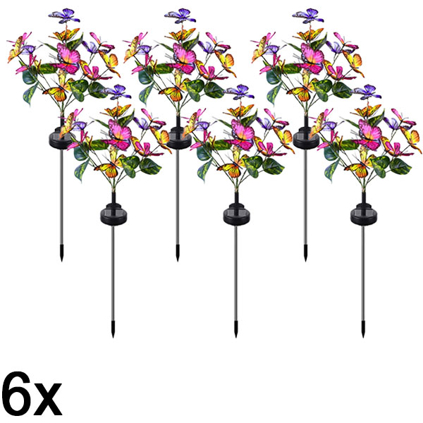 6x Dritat diellore në formë fluture për jashtë | FLUTIX